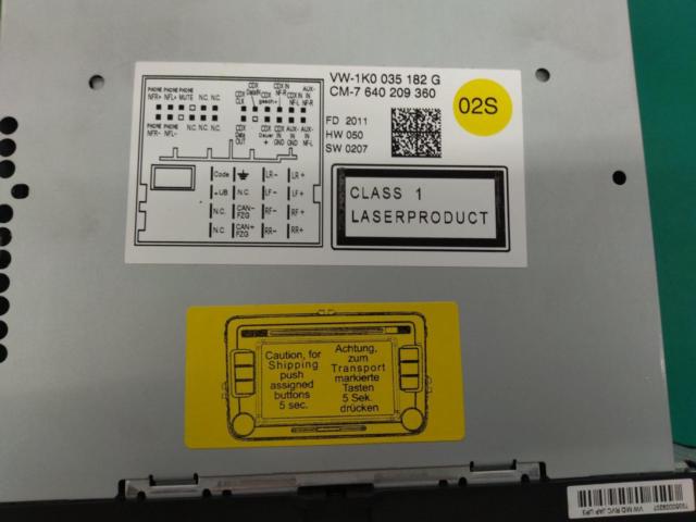 ※ワケアリ【BOSCH製】フォルクスワーゲン専用RCD510