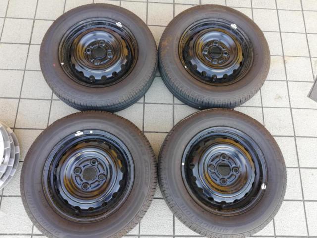 Daihatsu genuine
Mira e:S genuine steel wheels + BRIDGESTONE
Ecopia
EP150
155 / 70R13