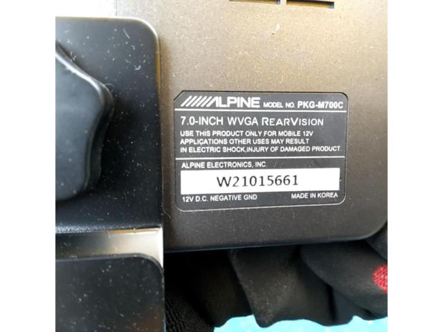 【ALPINE】 PKG-M700C 7インチヘッドレストモニター※ヘッドレストステー欠品