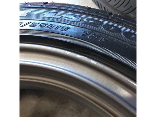 【RAYS】GRAM LIGHTS 57C-Z+【GOODYEAR】EAGLE LS2000 HybridⅡ 165/55R15 2021年製造※早めの交換をお勧め