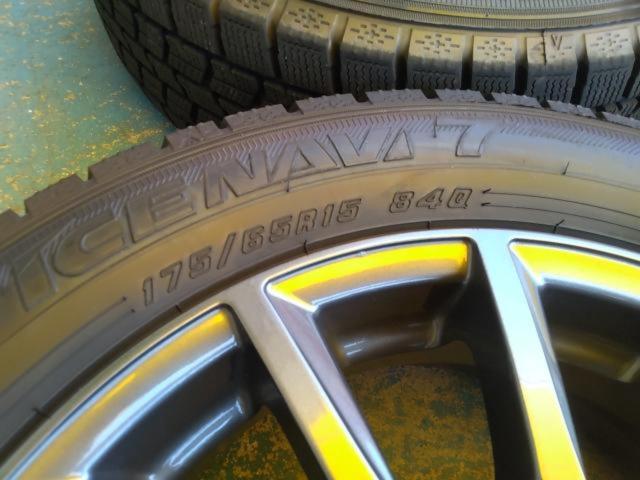 【BRIDGESTONE(ブリヂストン)】BALMINUM(バルミナ) 12本スポークホイール+【GOODYEAR】ICENAVI7 175/65R15 2024年製造