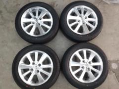 タイヤバリ山の美品!!【スズキ純正】 DA17W/エブリィワゴン純正ホイール+【DUNLOP】SP SPORT230