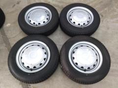 タイヤバリ山!! 【BRIDGESTONE】  JECT マルチPCDスチールホイール  + 【BRIDGESTONE】 BLIZZAK VL1