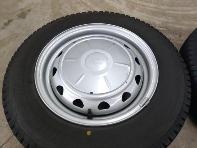 タイヤバリ山!! 【BRIDGESTONE】  JECT マルチPCDスチールホイール  + 【BRIDGESTONE】 BLIZZAK VL1