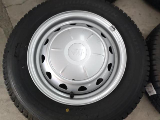 タイヤバリ山!! 【BRIDGESTONE】  JECT マルチPCDスチールホイール  + 【BRIDGESTONE】 BLIZZAK VL1