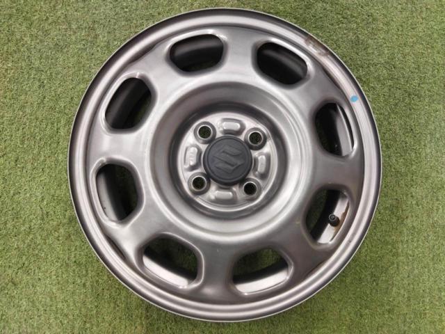 [One piece has a bend on the back]
SUZUKI
Hustler/MR31 series
G grade
Genuine
15 inches
Steel wheel
4 pieces set