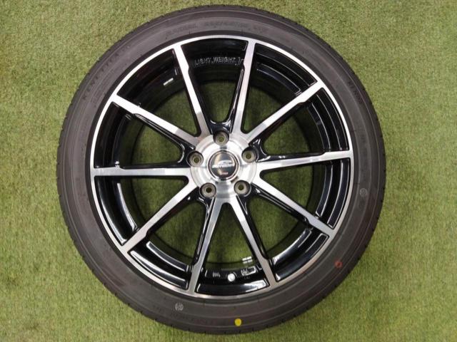 [114.3-5H] 【タイヤラベル付きセット!】 SCHNEIDER 10本スポーク + KENDA KENETICA ECO KR203 225/45R18 2026年モデル