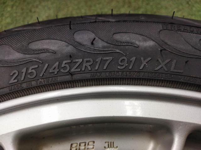 [100-5H] 【流用☆タイヤラベル付きセット!】 スバル/STi BBS RG345 + FINALIST 595 EVO 215/45R17 2024年モデル