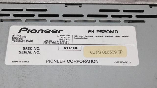 carrozzeria
FH-P520MD