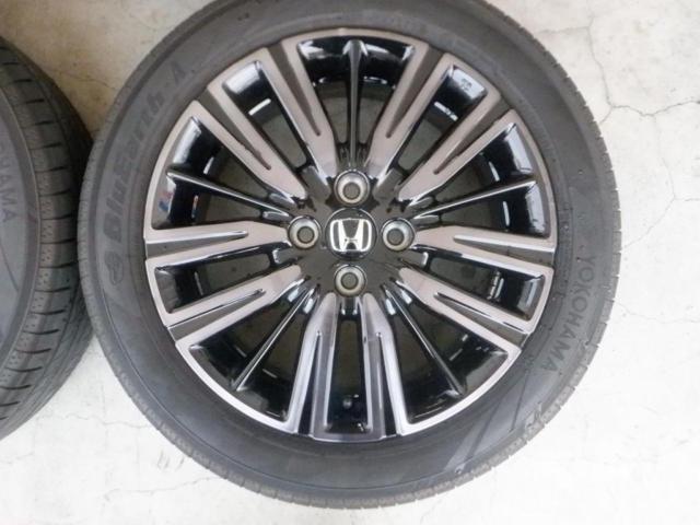 2HONDA GR系フィット 20thアニバーサリー Casa/Maison純正 ブラッククリア塗装 アルミホイール  LUXE(リュクス)用デザイン+YOKOHAMA BluEarth-A