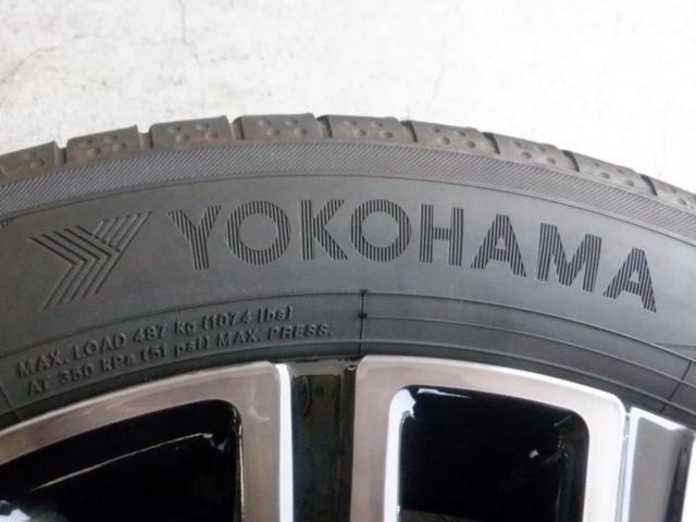 2HONDA GR系フィット 20thアニバーサリー Casa/Maison純正 ブラッククリア塗装 アルミホイール  LUXE(リュクス)用デザイン+YOKOHAMA BluEarth-A