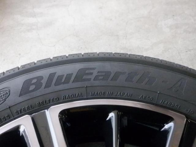 2HONDA GR系フィット 20thアニバーサリー Casa/Maison純正 ブラッククリア塗装 アルミホイール  LUXE(リュクス)用デザイン+YOKOHAMA BluEarth-A