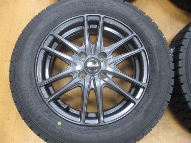 HOT STUFF(ホットスタッフ) WAREN(ヴァーレン) W03 ガンメタリック + GOODYEAR ICE NAVI7(2025年製造) ★バランス調整済み★