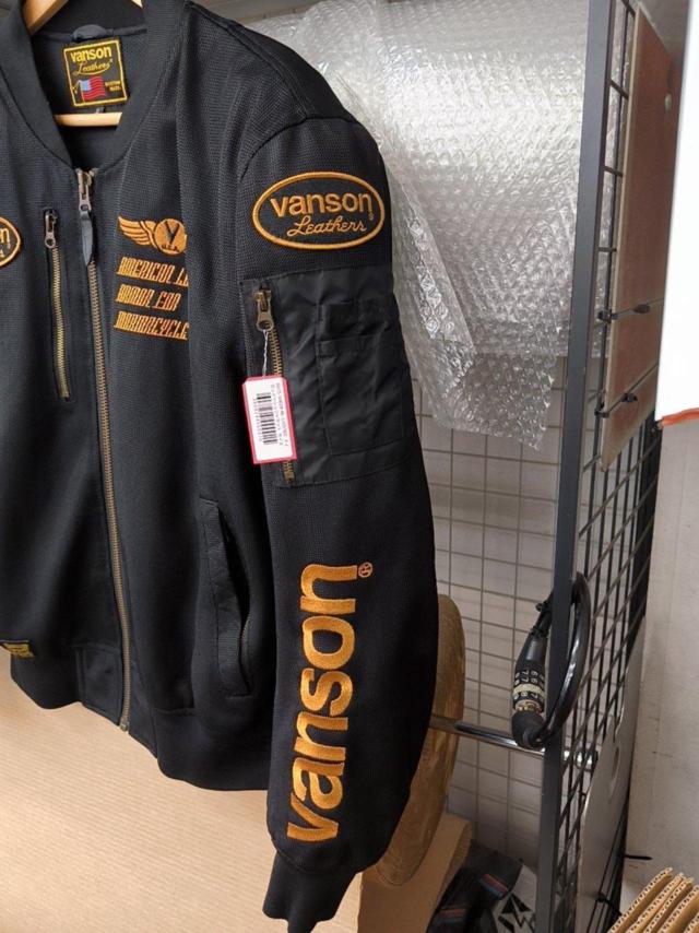 VANSON MA-1/VS578DS ナイロンメッシュジャケット サイズ:XL