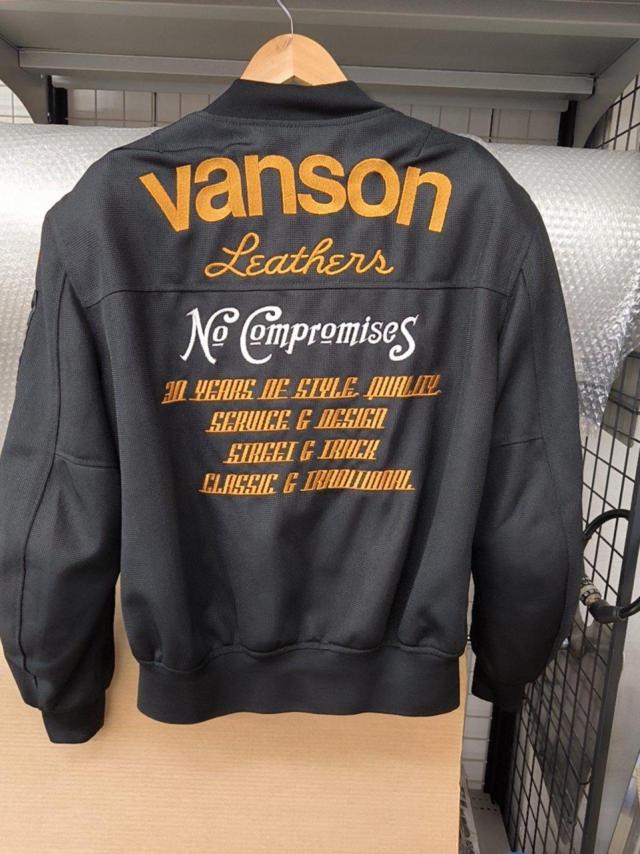 VANSON MA-1/VS578DS ナイロンメッシュジャケット サイズ:XL