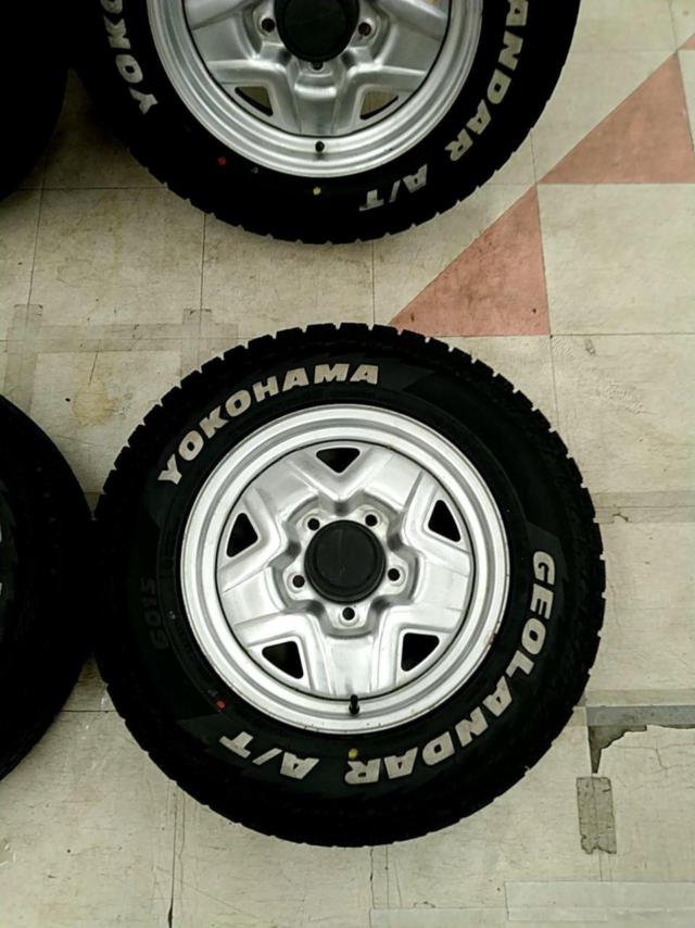スズキ純正(SUZUKI)  ジムニー/JB23 純正スチールホイール  + YOKOHAMA(ヨコハマ) GEOLANDAR A/T