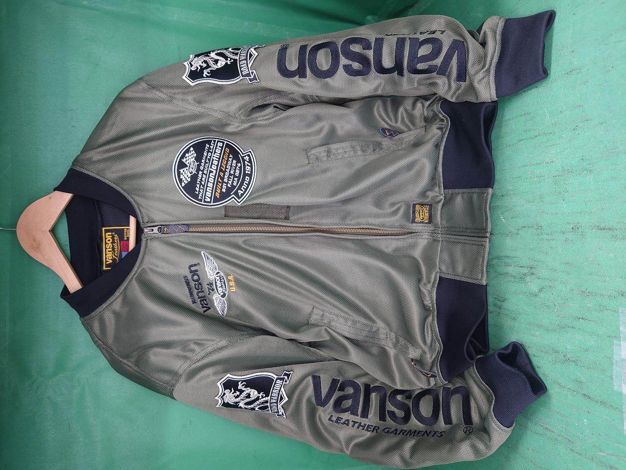 【Vanson】[VS578RS-S2501-MA-1]MA-1メッシュジャケット Lサイズ 2りんかん限定モデル