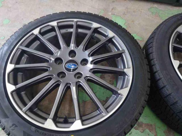 スバル純正(SUBARU)  レヴォーグ(VM系/STi SPORTS)純正ホイール  + BRIDGESTONE(ブリヂストン) BLIZZAK VRX2 225/45R18 4本セット