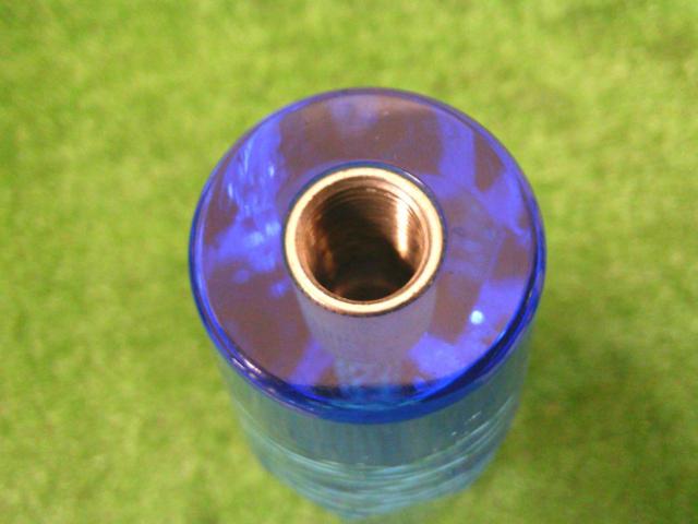 メーカー不明 200mmクリスタルシフトノブ ブルー