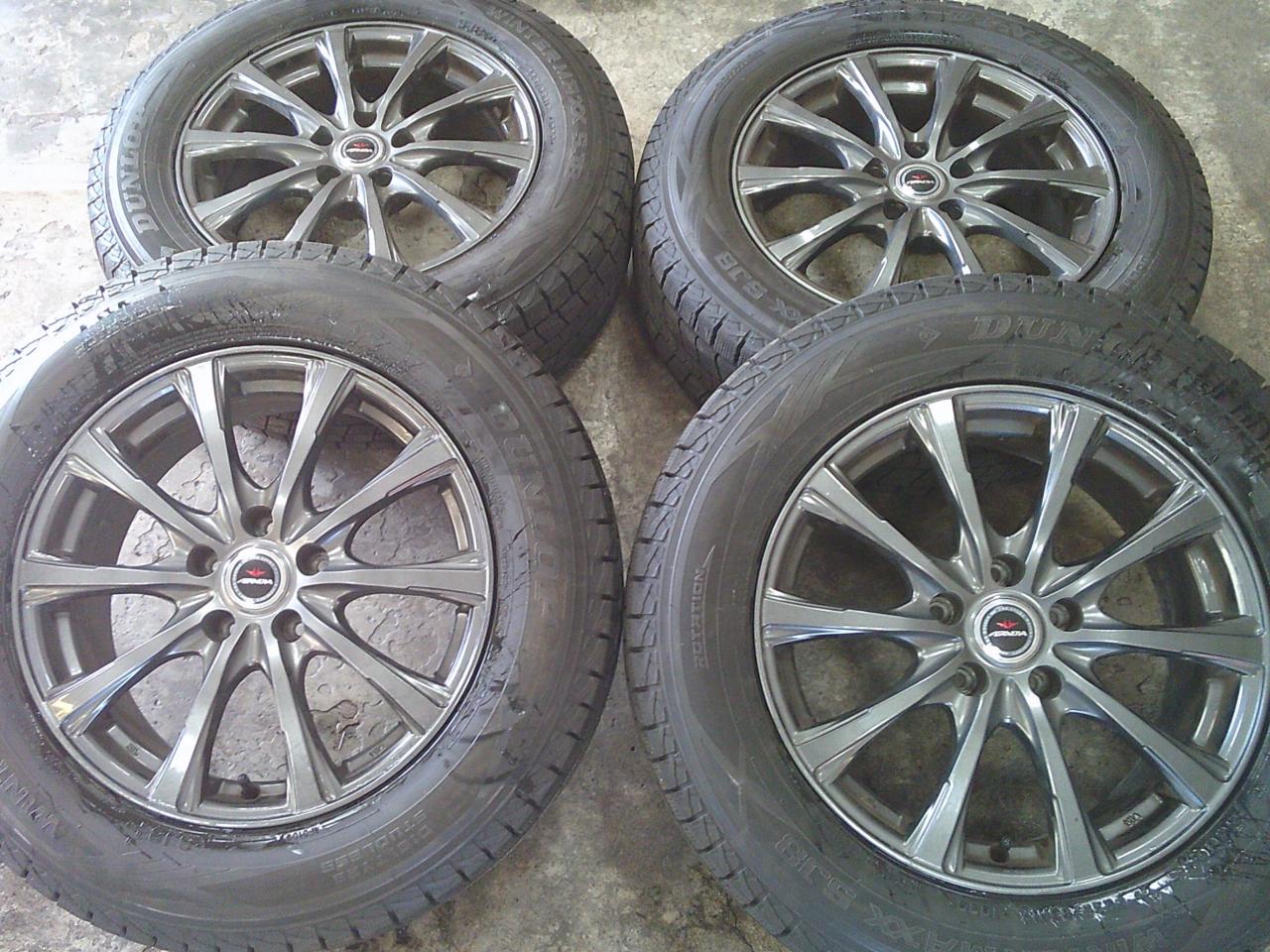 DUNLOP WINTERMAXX SJ8 + weds AIRNOVA スポークホイール