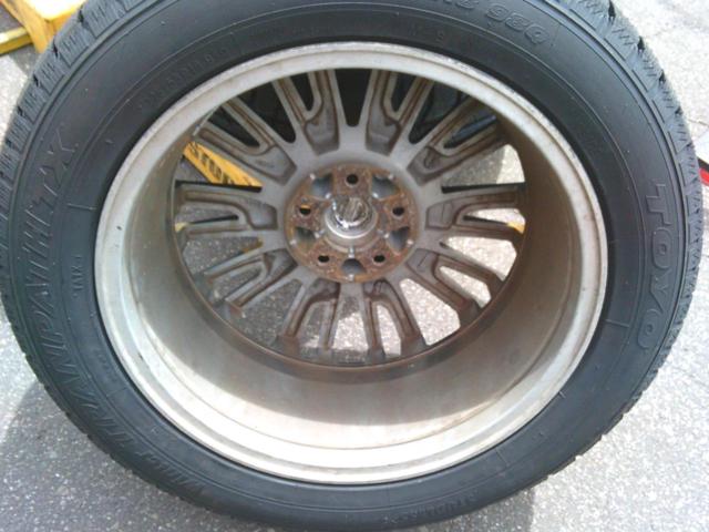 TOYO winter TRAPATH TX+日産 エルグランド E52後期純正ホイール