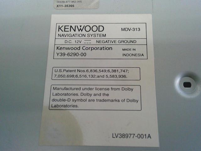 KENWOOD
MDV-313