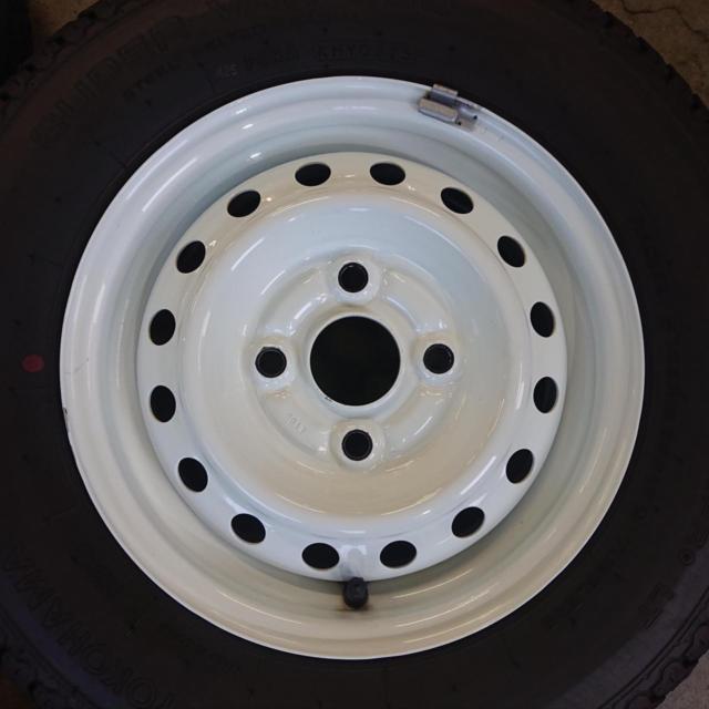 スズキ エブリィ純正スチールホイール + YOKOHAMA SUPER VAN 355