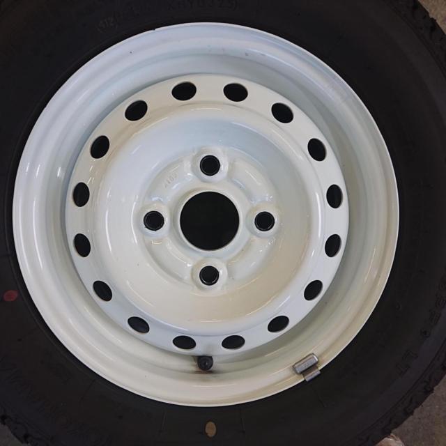 スズキ エブリィ純正スチールホイール + YOKOHAMA SUPER VAN 355