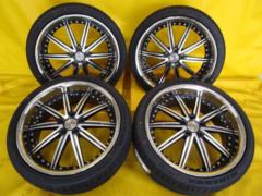 ★廃盤希少ホイール!! デモ、ショーカーに!!★ K SPEC SILK BLAZE AVELディープスピリッツ + MINERVA F205 (2026年製造/未使用)