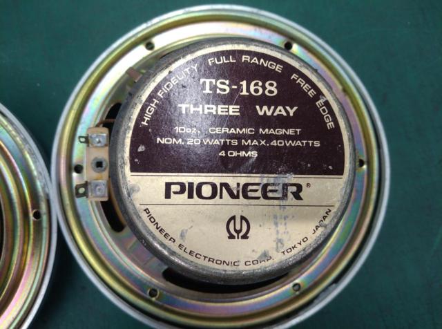 ☆当時物☆ Pioneer(パイオニア) ロンサムカーボーイ  TS-168 車載用スピーカー