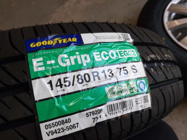 ☆完全未使用品☆ weds(ウェッズ ) RAVRION RS01 + GOODYEAR(グッドイヤー) E-Grip ECO EG02 145/80R13 2026年製