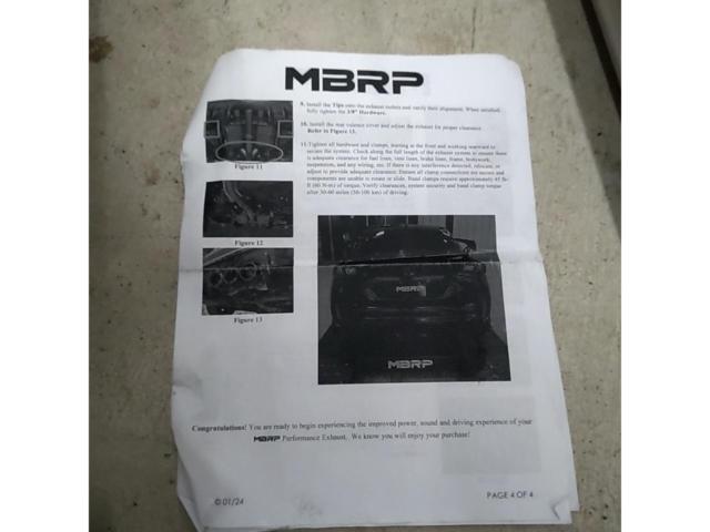 ☆低走行品 美品☆ MBRP ARMOR PRO ACTIVE S49023CF シビックタイプR/FL5 オールステンレス製 キャットバック(触媒後全交換)マフラー 3本だしカーボン出口
