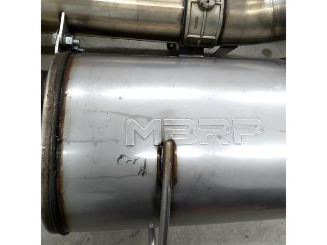 ☆低走行品 美品☆ MBRP ARMOR PRO ACTIVE S49023CF シビックタイプR/FL5 オールステンレス製 キャットバック(触媒後全交換)マフラー 3本だしカーボン出口