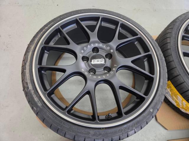 ☆未使用セット!!☆BBS(ビービーエス) GERMANY(ジャーマニー) CH-R 142 サテンブラック + DURATURN MOZZO SPORT 225/35R20