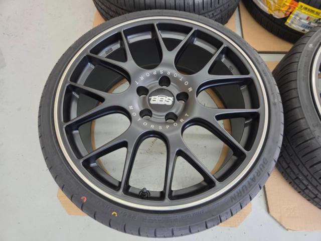 ☆未使用セット!!☆BBS(ビービーエス) GERMANY(ジャーマニー) CH-R 142 サテンブラック + DURATURN MOZZO SPORT 225/35R20