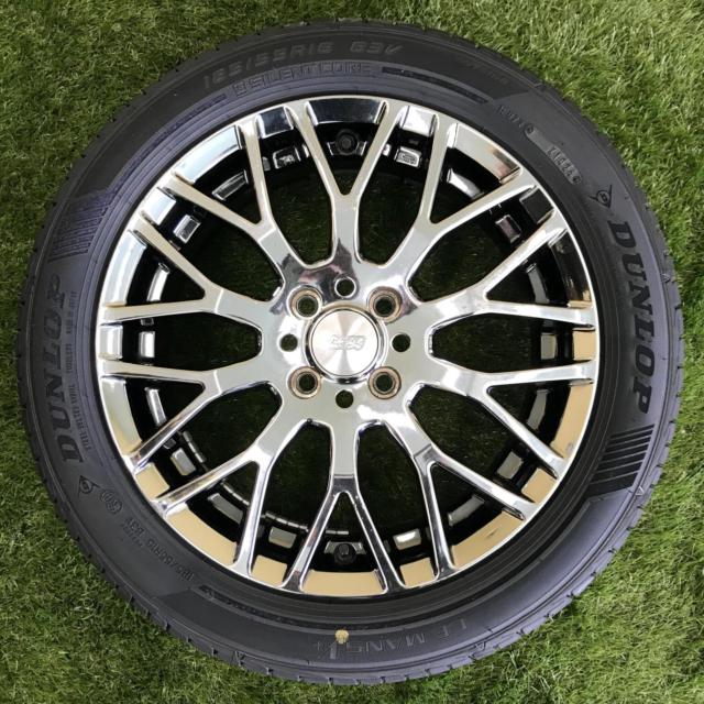 ☆試着無料!!☆無限 XJ + DUNLOP LE MANSⅤ+ 185/55R16 2026年製造