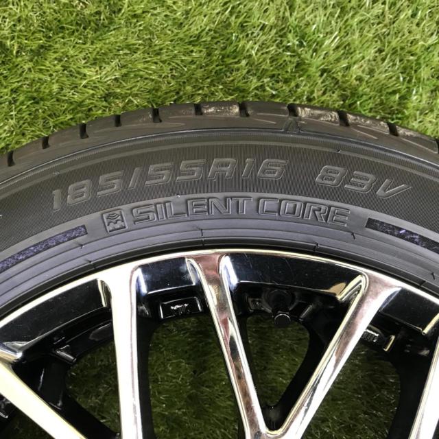 ☆試着無料!!☆無限 XJ + DUNLOP LE MANSⅤ+ 185/55R16 2026年製造