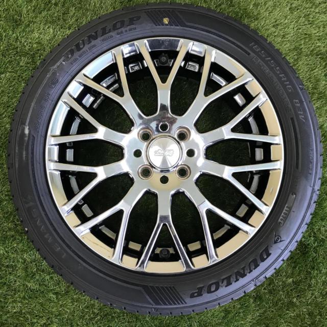 ☆試着無料!!☆無限 XJ + DUNLOP LE MANSⅤ+ 185/55R16 2026年製造