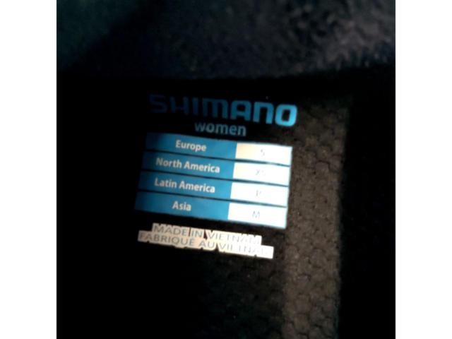 サイズM(レディース)SHIMANO 裏起毛長袖サイクルジャージ パープル