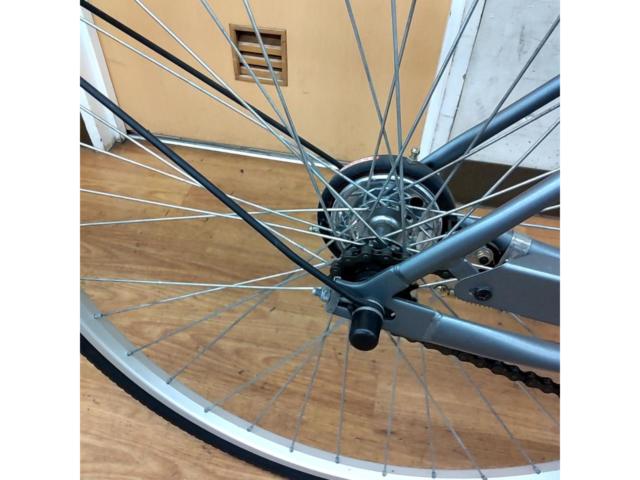 コーナン SOUTHERNPORT 27インチ シングルギア シティサイクル グレー