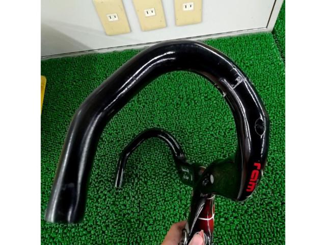 幅380mm Cinelli RAM2 カーボンドロップハンドル ブラック/レッド