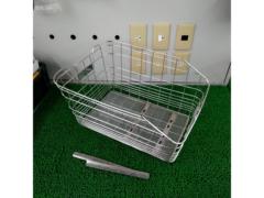 ※取付ボルト欠品 メーカー不明 リアバスケット シルバー