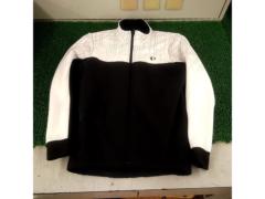 サイズ:MENS S PEARL IZUMI (印字ありませんが3500-BLシリーズ?) 裏起毛サイクルジャケット ホワイト/ブラック