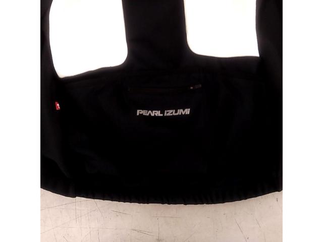 サイズ:MENS S PEARL IZUMI (印字ありませんが3500-BLシリーズ?) 裏起毛サイクルジャケット ホワイト/ブラック