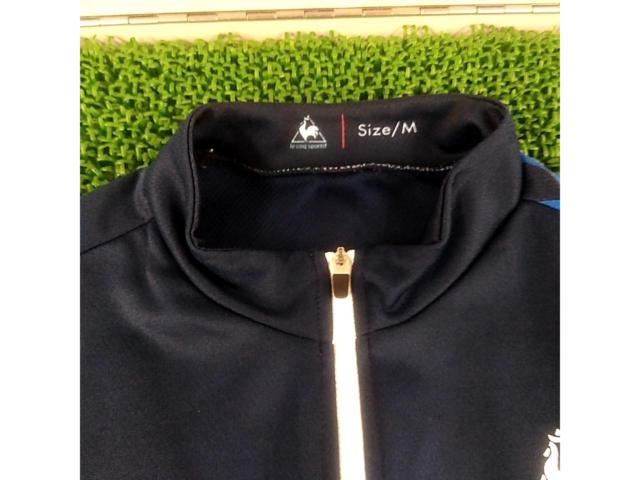サイズM le coq sportif 型番不明 半袖サイクルジャージ ネイビー