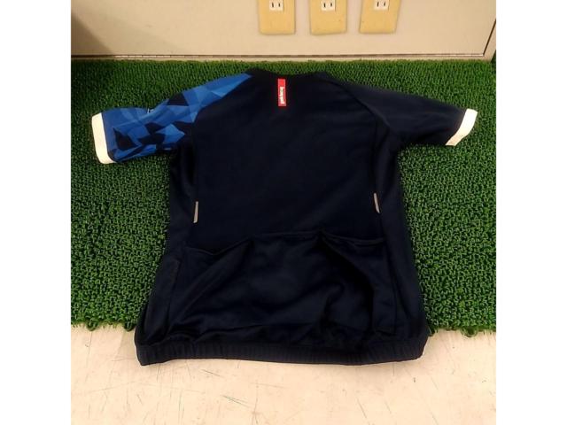 サイズM le coq sportif 型番不明 半袖サイクルジャージ ネイビー