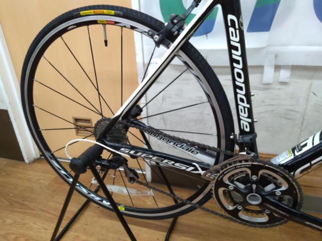 CANNONDALE SUPERSIX 2012年頃モデル 700×23C 2×10S カーボンロードバイク ブラック