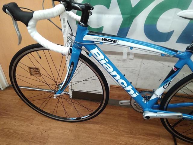 BIANCHI VIA NIRONE7  2010年頃モデル 700×23C 2×9S アルミロードバイク ブルー