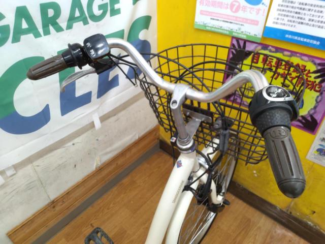BRIDGESTONE FRONTIA 2019年モデル 24インチ 内装3段階変速 9.9Ah 電動アシスト自転車 アイボリー