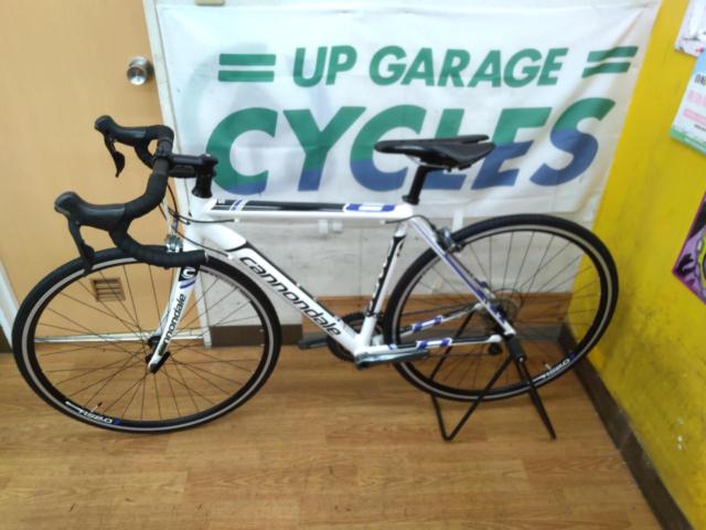 CANNONDALE CAAD8 2015年頃モデル 700×25C 2×10S アルミロードバイク ホワイト/ブルー サイズ48 適応身長:160-167cm